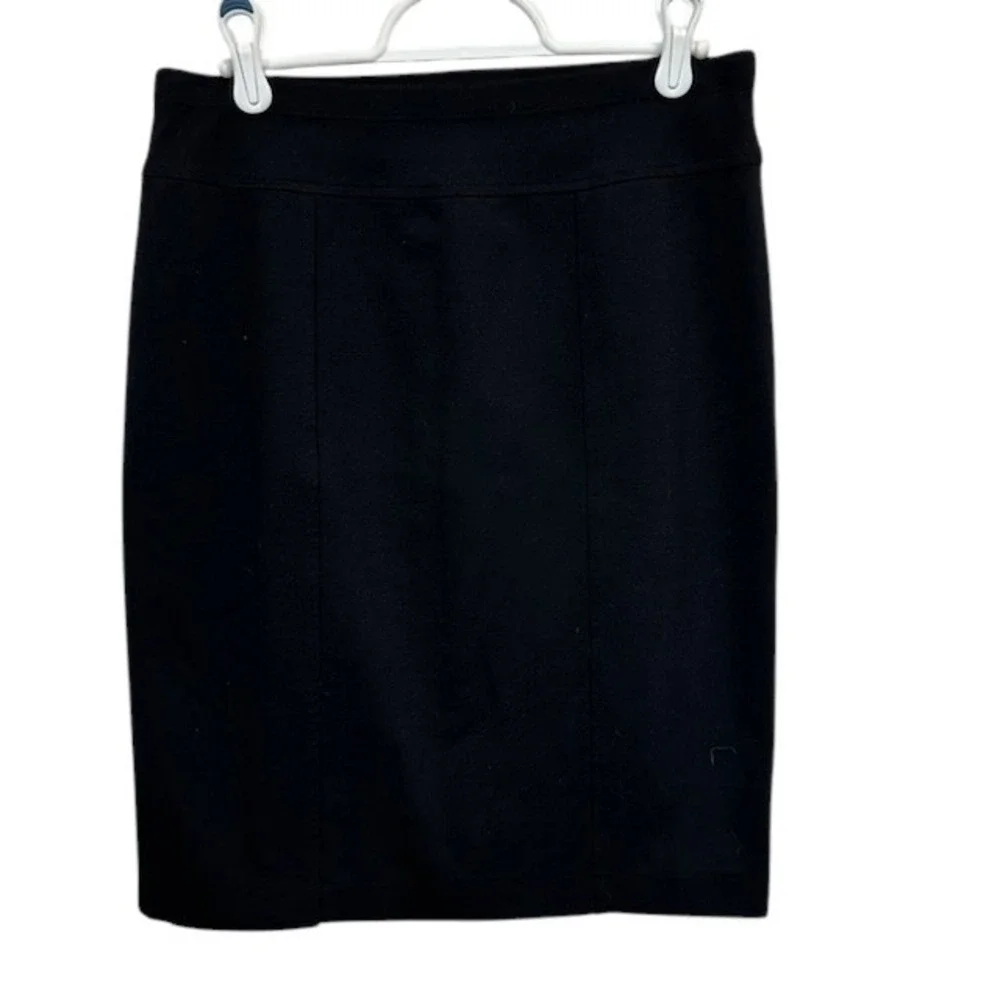 Ellen Tracy Black Career Pencil Skirt Business Office Wear Women Size‎ S